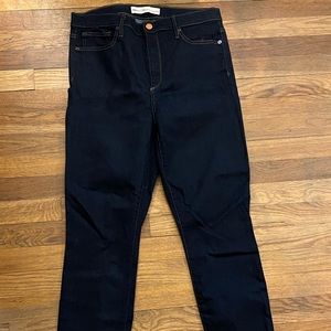 gap dark wash skinny jeans